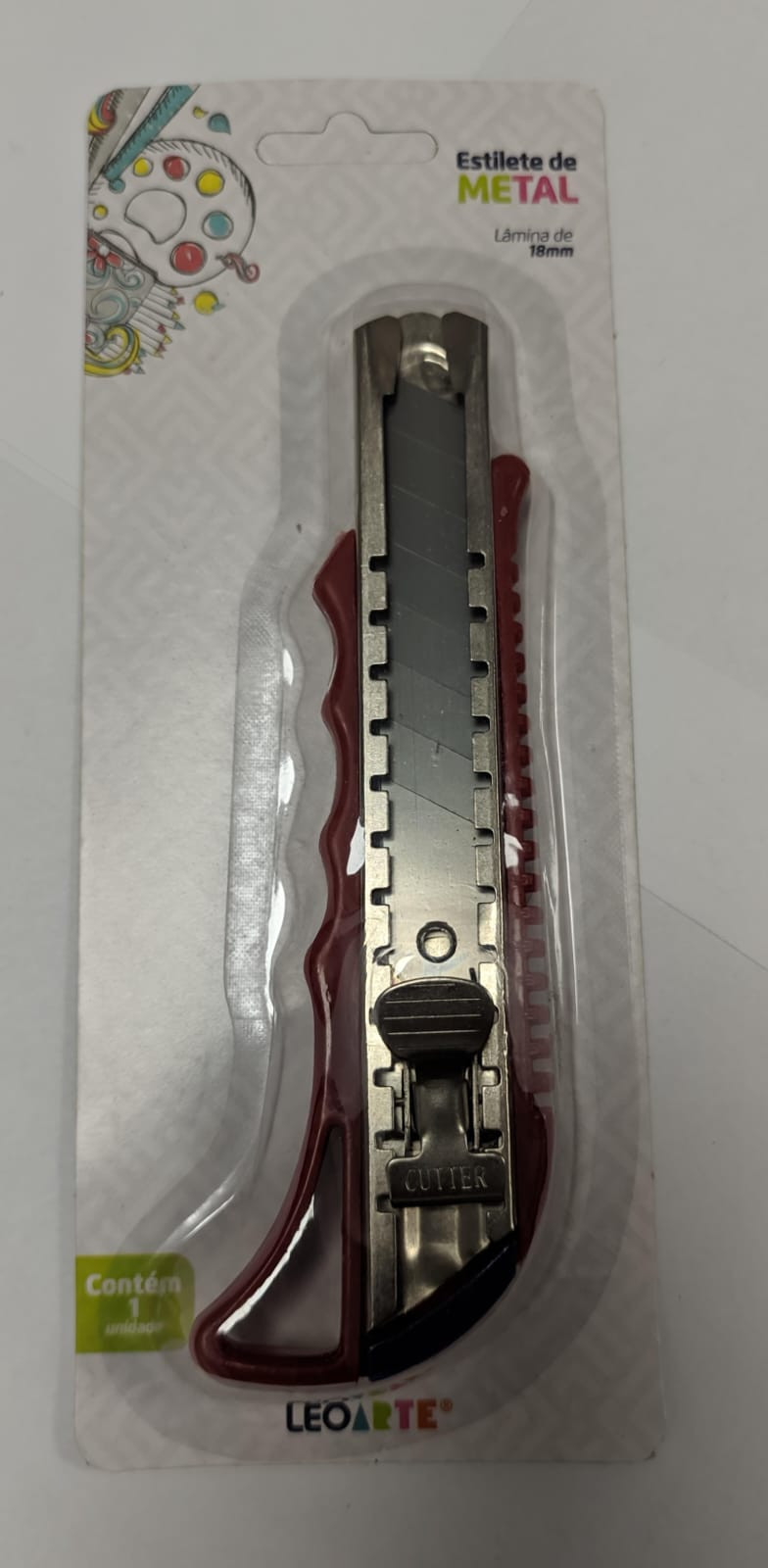 ESTILETE 18MM GUIA ACO TRAVA D