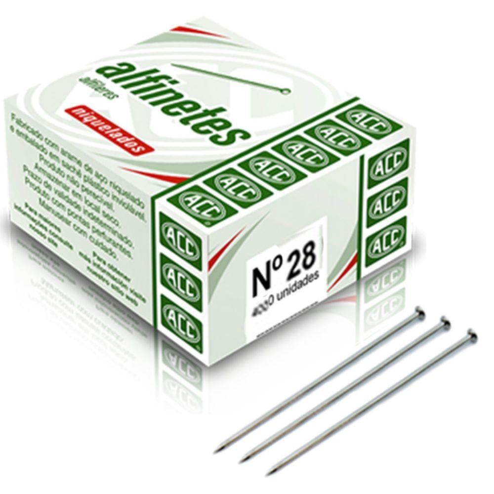 ALFINETE CABECA N28 CX C/ 50GR