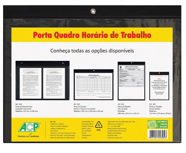 QUADRO DE AVISOS A4 HORARIO TR