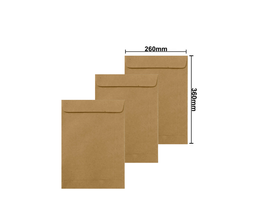 ENVELOPE KRAFT 260X360MM 80GR