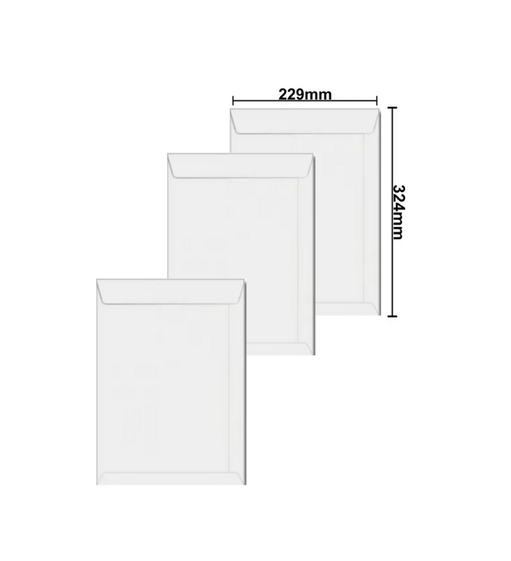 ENVELOPE A4 BRANCO 229X324MM 9