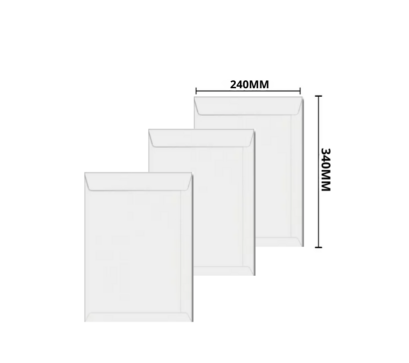 ENVELOPE OF 2 BRANCO 240X340MM
