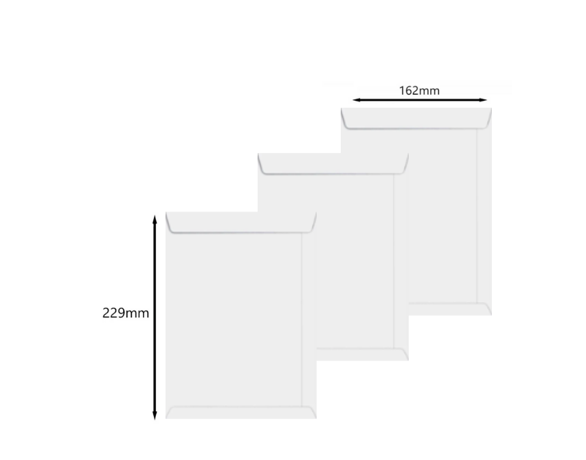 ENVELOPE BRANCO 162X229MM 90GR