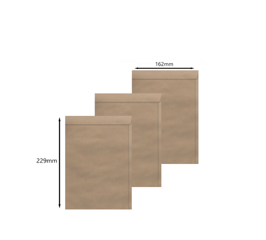 ENVELOPE KRAFT 162X229MM 80GR