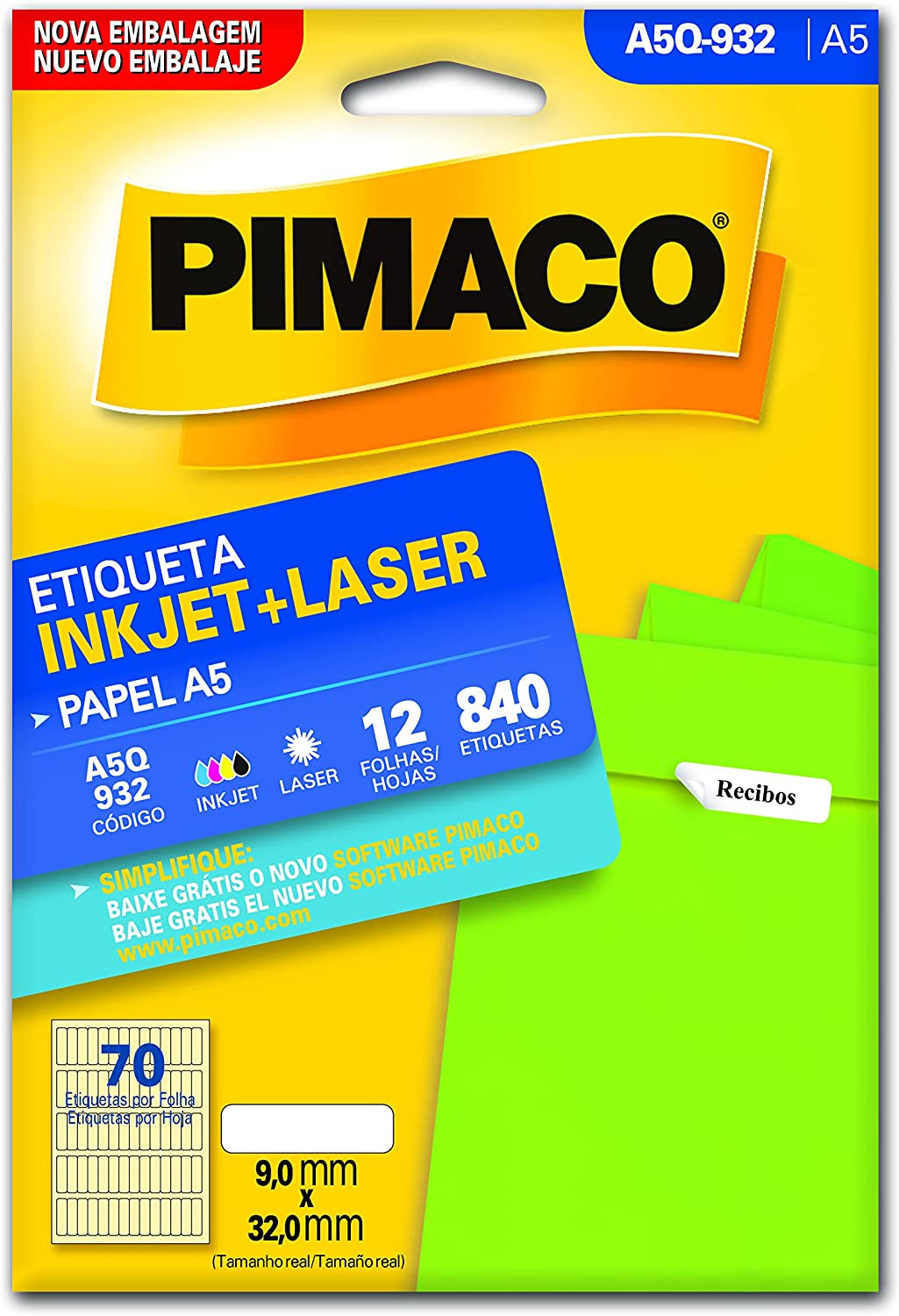 ETIQUETA A5Q932 9X32 12FLS PIM
