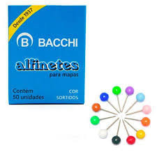 ALFINETE P/MAPA SORTIDO BACCHI