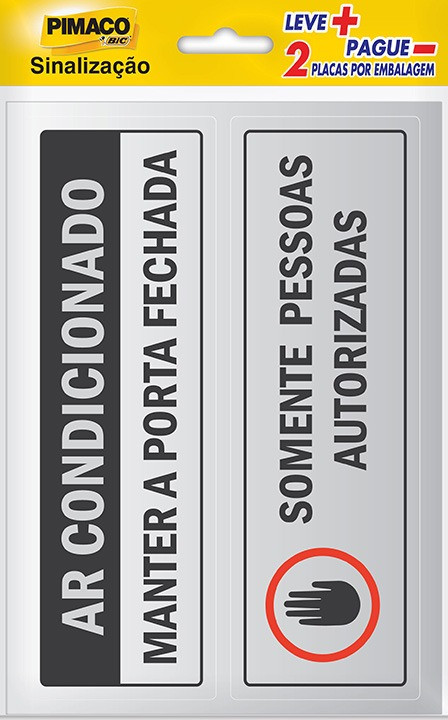 ETIQUETA SINAL.C/2 AR/SOM PESS