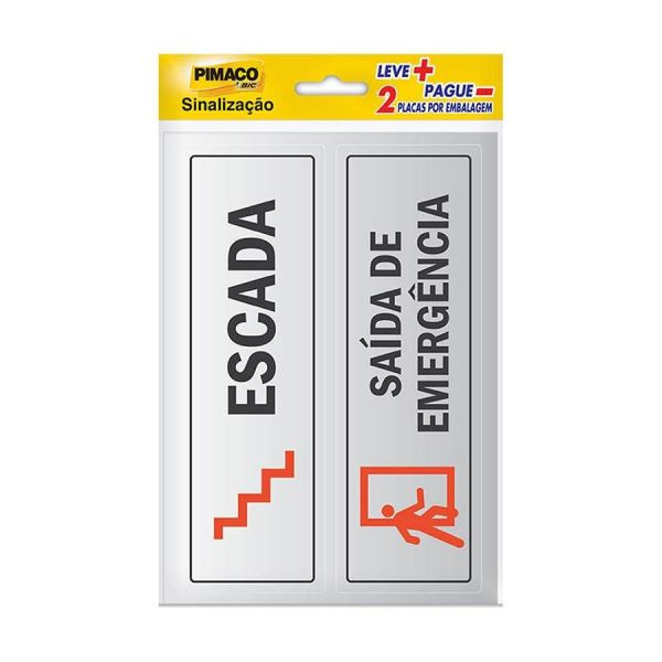 ETIQUETA SINAL.C/2 ESCADA/SAID