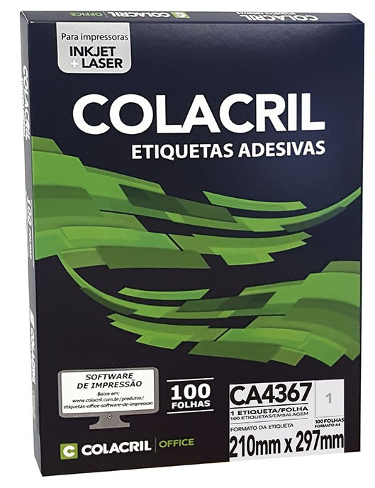 ETIQUETA A4367 100FLS 297X210