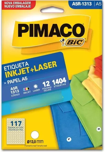 ETIQUETA A5R 1313 12FLS PIMACO