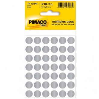 ETIQUETA TP12 PRATA C210UN. >