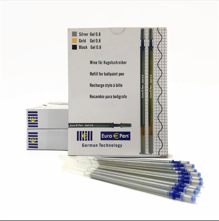 CANETA RISCA COURO PRATA CX C1