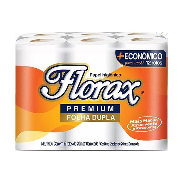 PAPEL HIG FOLHA DUPLA FLORAX P
