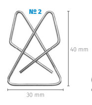 GRAMPO TRANCADO N2 NIQUELADO C