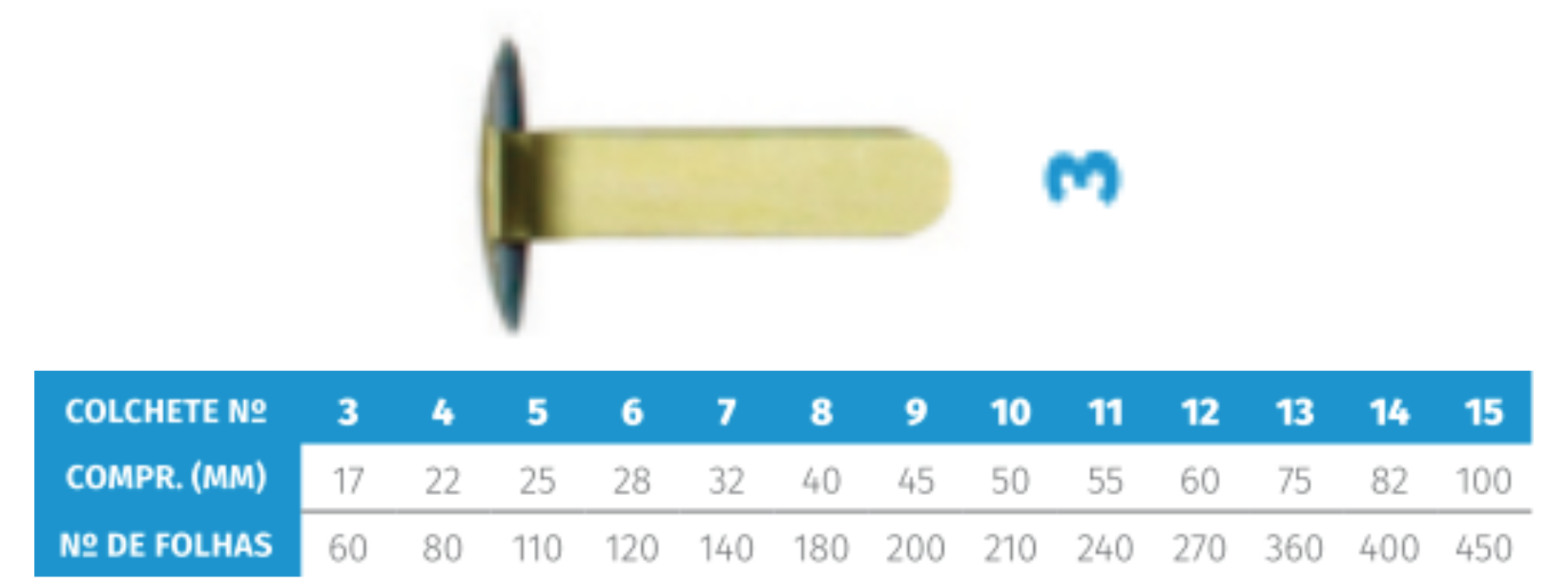 COLCHETE LATONADO 3.0 C/72 >