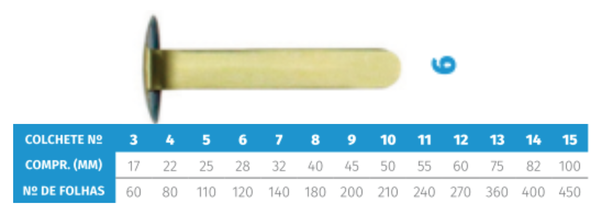 COLCHETE LATONADO 6.0 C/72 >