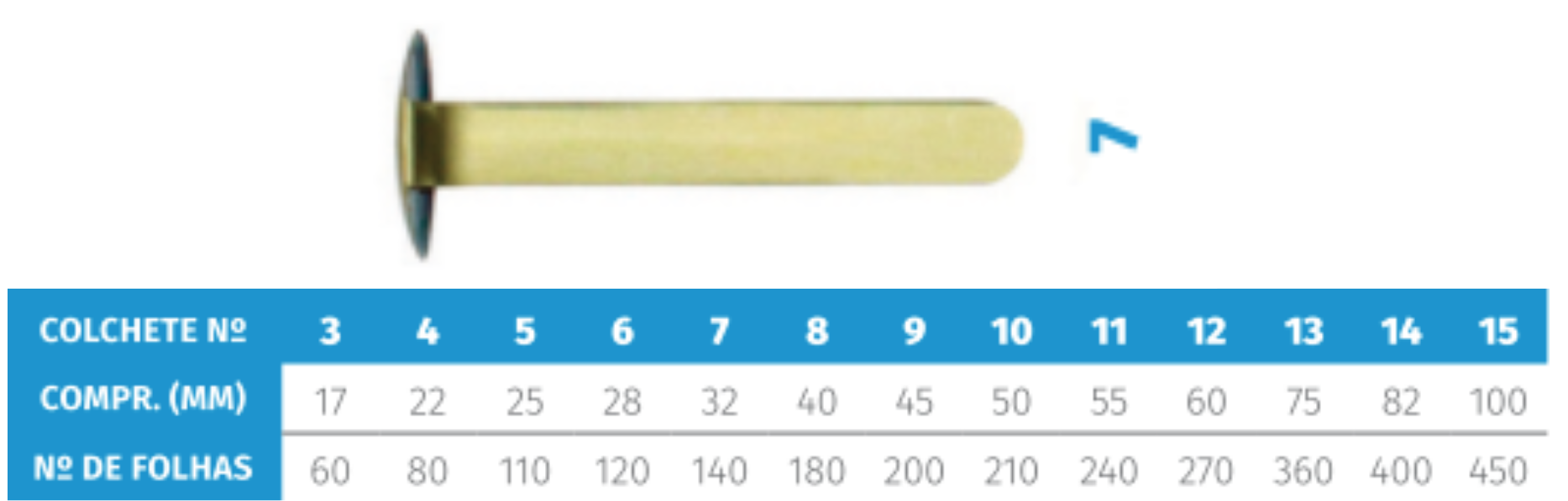 COLCHETE LATONADO 7.0 C/72 >
