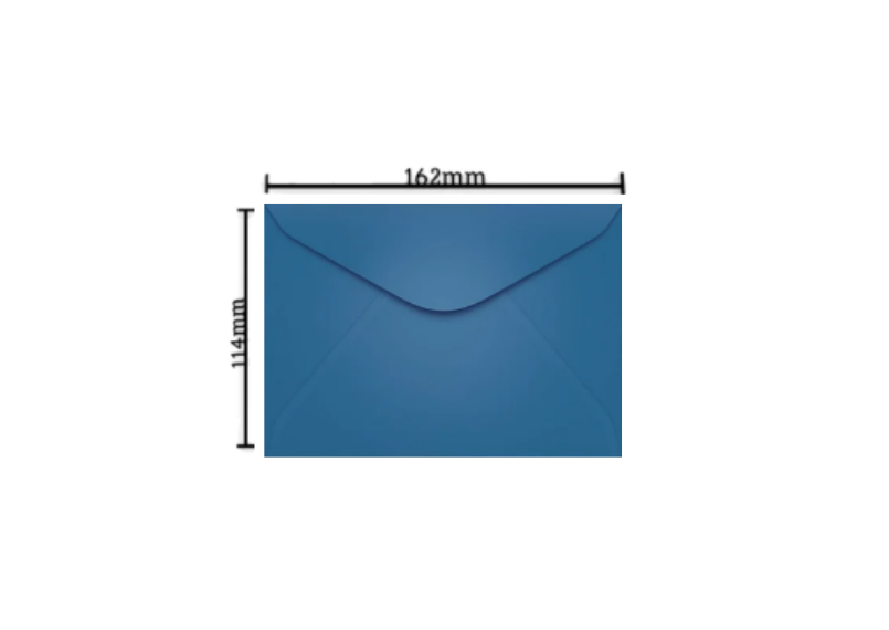 ENVELOPE AZUL ROYAL 114X162MM