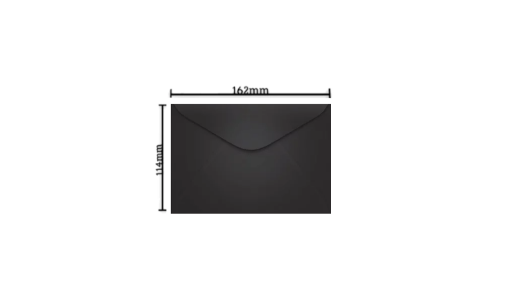 ENVELOPE PRETO 114X162MM ( LOS