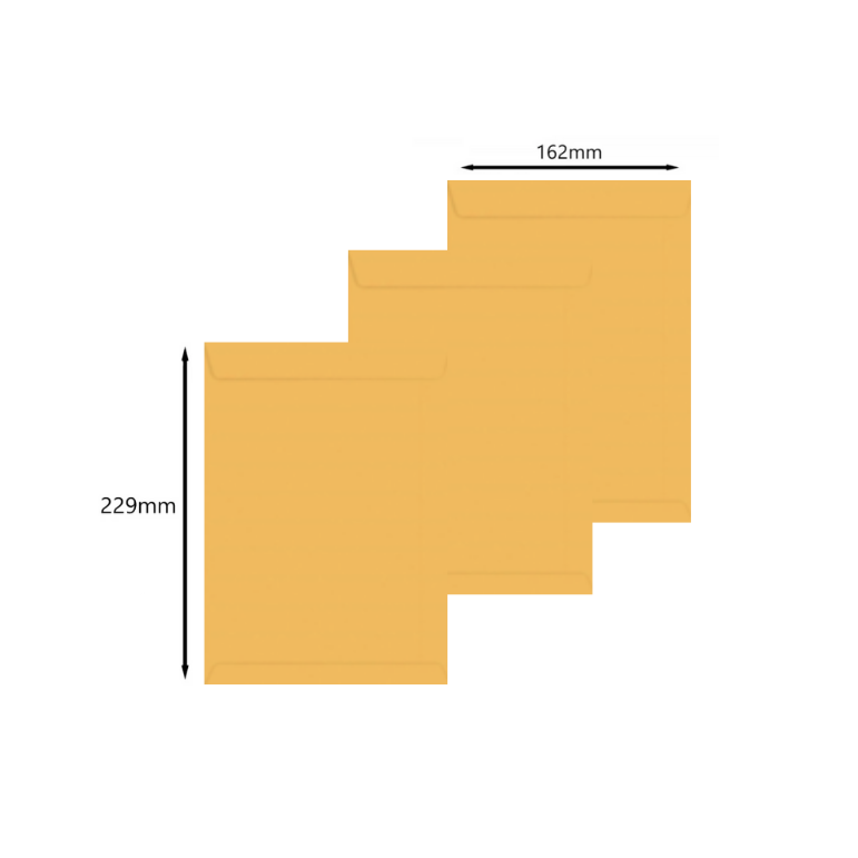 ENVELOPE OURO 162X229MM 80GR >