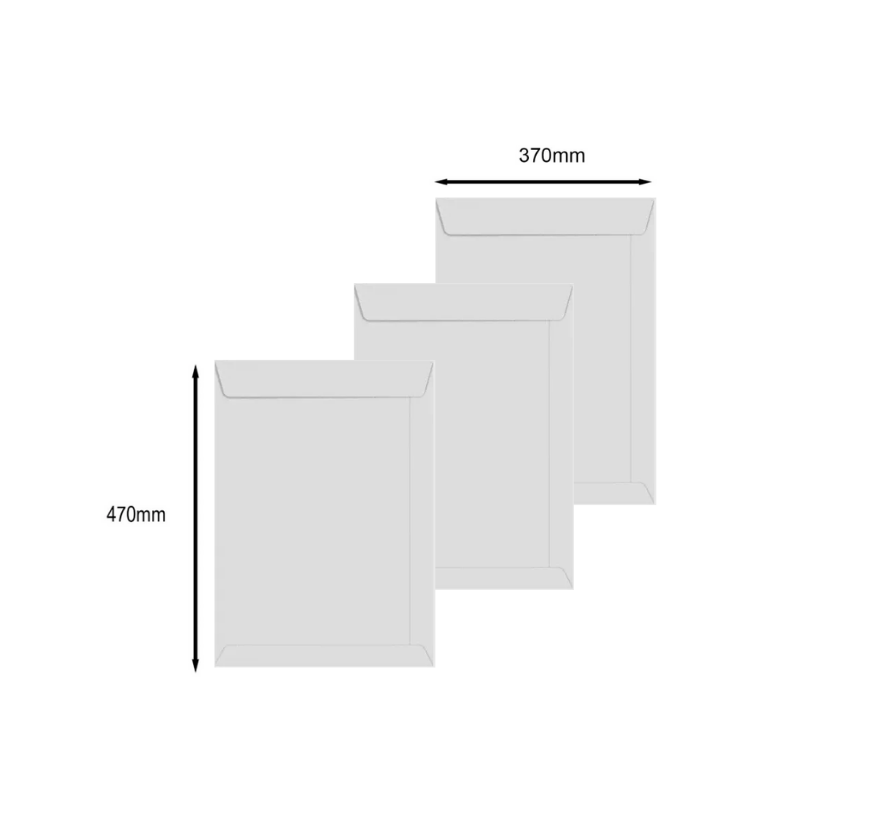 ENVELOPE BRANCO 370X470MM 90GR