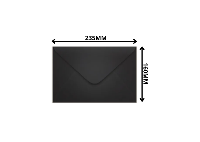 ENVELOPE 160X235MM PRETO (LOS