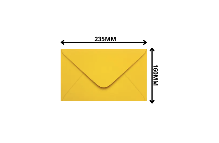ENVELOPE 160X235MM AMARELO >