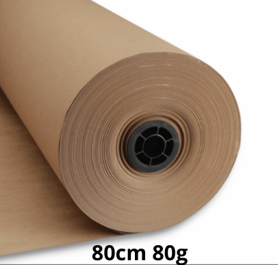 PAPEL KRAFT BOBINA 80CM KG >