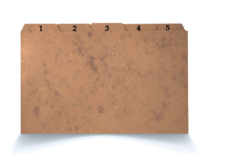 INDICE P/ FICHARIO 6X9 PAPELAO