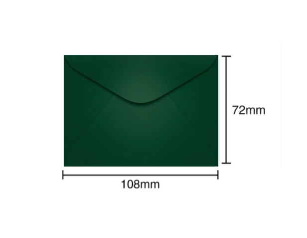 ENVELOPE VISITA 72X108 VERDE E