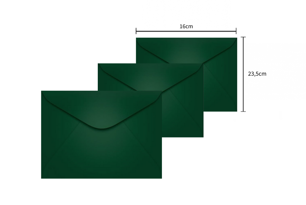 ENVELOPE 160X235MM VERDE ( BRA