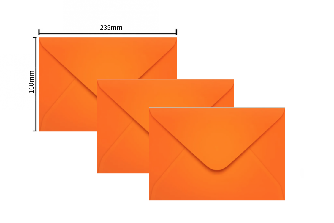 ENVELOPE 160X235 LARANJA ( CAR