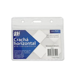 CRACHA PVC HORIZ. 9,5X5,6CM YE