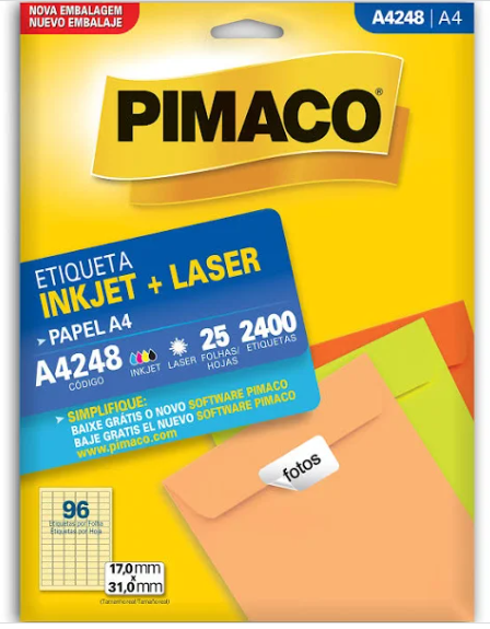 ETIQUETA A4048 10FLS 17X31 PIM