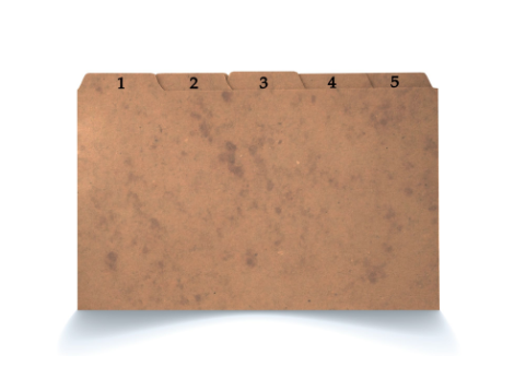 INDICE P/ FICHARIO 1/31 5X8 >