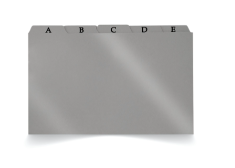 INDICE P/ FICHARIO PLASTICO AZ