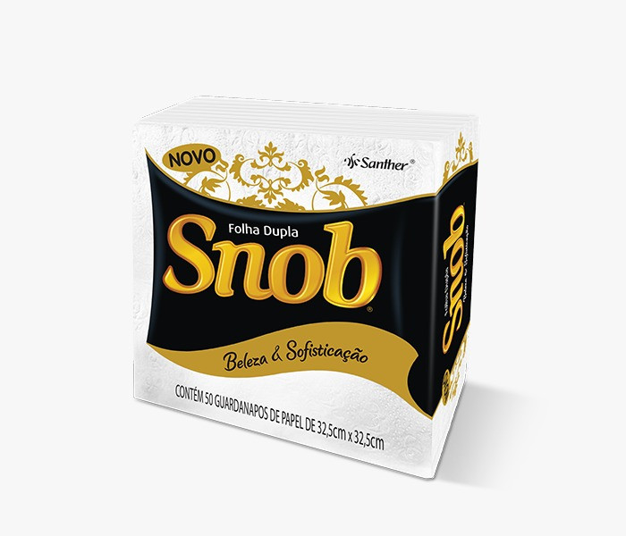 GUARDANAPO 33X30CM SNOB C/50UN