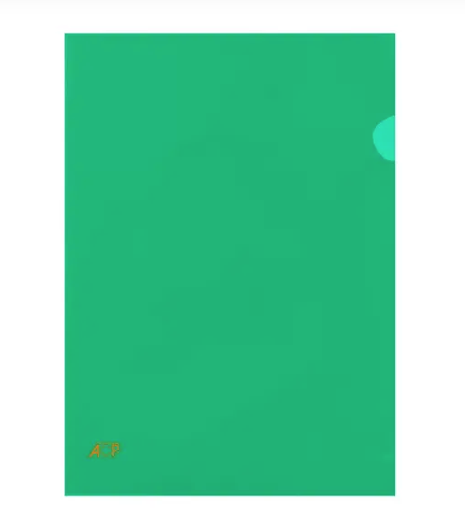 PASTA L A4 VERDE ACP 0,15