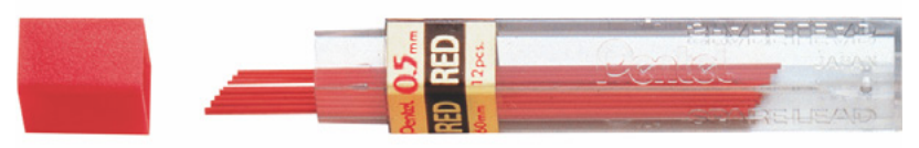 GRAFITE 0.7MM PPR-7 VERMELHO P