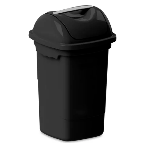 LIXEIRA BASCULANTE 30LTS PRETA