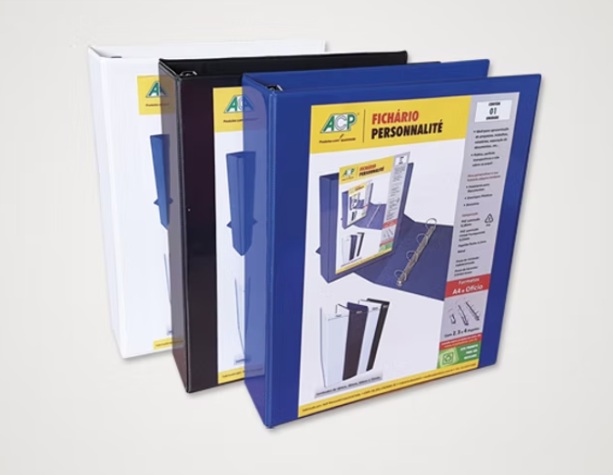 FICHARIO 4 ARG. A4 30MM  BR PE