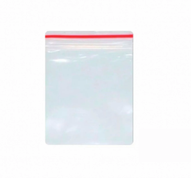 SACO POLI. TRANSPARENTE ZIPER