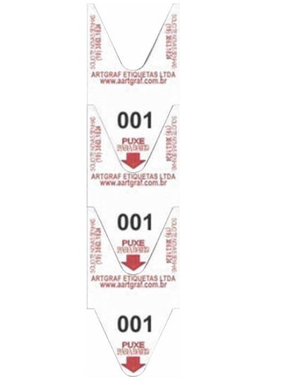 ETIQ ( SENHA ) 3 DIGITOS VERME