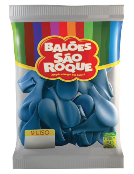 BALAO 9 AZUL TURQUESA PCT C/50