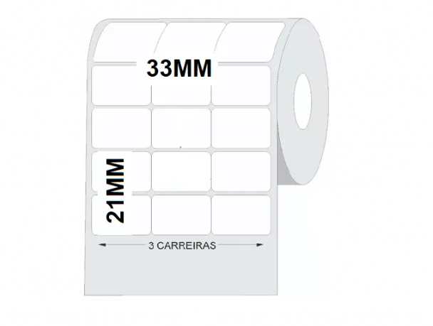 ETIQUETA COUCHE ROLO 33X22MMX3