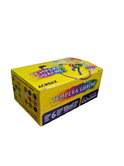 TINTA GUACHE 15ML 06 CORES >