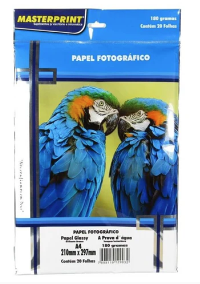 PAPEL GLOSSY A4 180GR 20FLS >