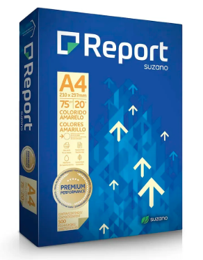 PAPEL A4 75GR REPORT AMARELO 5