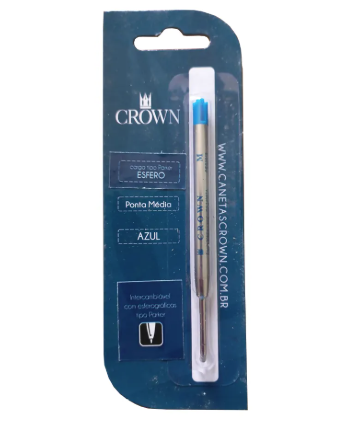 REFIL CANETA ESFEROGRAFICA AZU