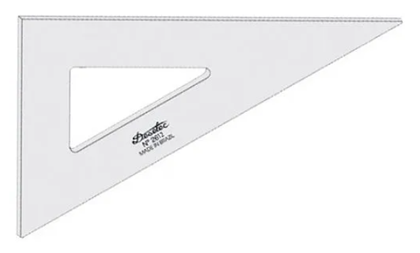 ESQUADRO 60 GRAUS 21CM GENERIC